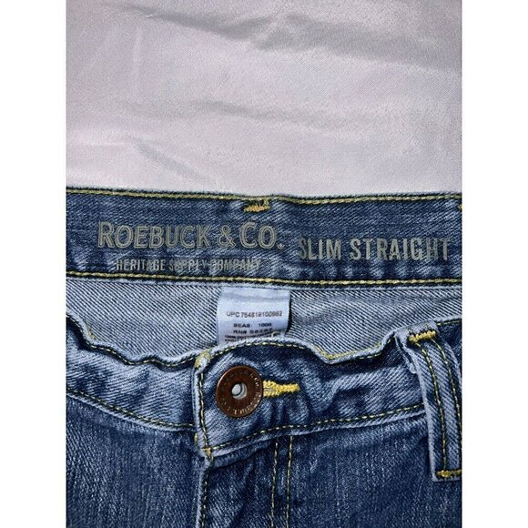 Roebuck & Co. Slim Straight Jeans 36x32 - Picture 2 of 6